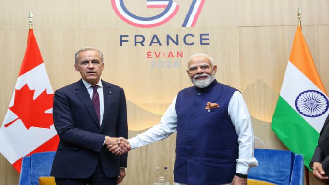 G7 में मोदी-कार्नी मुलाकात के बाद भारत-कनाडा के बीच खुफिया सूचना साझाकरण समझौते पर बातचीत शुरू
