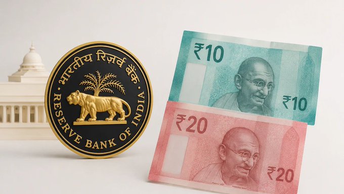 भारत में ₹10 और ₹20 के पॉलीमर नोटों के फील्ड ट्रायल को मंजूरी, आरबीआई करेगा 100-100 करोड़ नोटों की छपाई