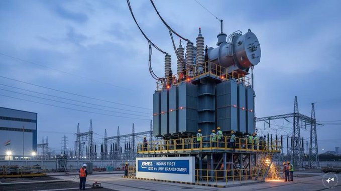 BHEL ने भोपाल में भारत का पहला स्वदेशी 1200 kV अल्ट्रा हाई-वोल्टेज ट्रांसफॉर्मर विकसित किया