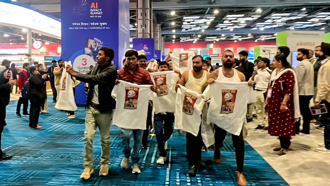 AI समिट विरोध: दिल्ली पुलिस ने 5वीं गिरफ्तारी की, ग्वालियर से युवा कांग्रेस कार्यकर्ता को पकड़ा