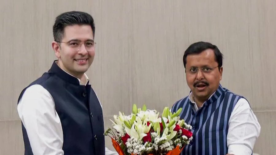 राघव चड्ढा ने भाजपा जॉइन की, नितिन नवीन की मौजूदगी में शामिल