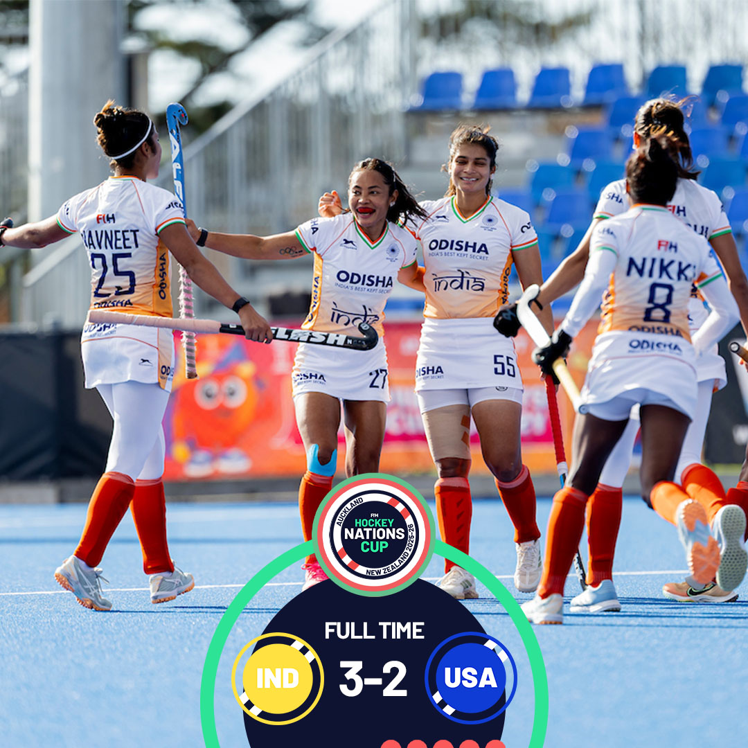 FIH महिला नेशंस कप में भारत की शानदार शुरुआत, अमेरिका को हराकर दर्ज की जीत