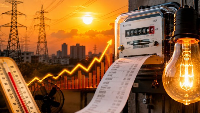 भारत की बिजली मांग रिकॉर्ड स्तर पर पहुंची, पीक पावर डिमांड 270.8 GW दर्ज